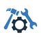 Tools, settings icon. Simple editable vector illustration