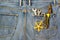 Tools, Wrenches, Long nose pliers and Gold snowflake christmas d