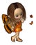 Toon Butterfly Fairy - Orange