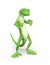 The Toon Gecko. 3D Illustration