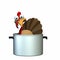 Toon Turkey Pot