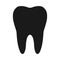 Tooth black icon 