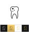 Tooth care and dental cleaning vector icon