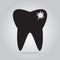 Tooth caries, tooth decay icon