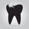 Tooth caries, tooth decay icon