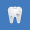 tooth cavity. Vector illustration decorative design