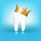 Tooth In Crown. Vector