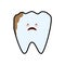 Tooth dental care health hygiene icon. Vector graphic
