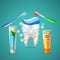 Tooth Dental Care Realistic