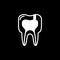 Tooth diseases periodontitis icon. vector illustration