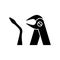 Tooth extraction tools black glyph icon