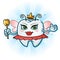 Tooth Fairy Cartoon Character With Antenna & Wand