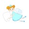 Tooth fairy vector background