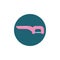 Tooth floss clean flat icon