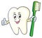 Tooth holding toothbrush theme image 1