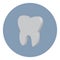 Tooth, icon for dentistry banners. Isometric tooth background.