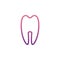 tooth icon in Nolan style