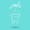 Tooth. Icon silhouette. Health, medical or doctor and dentist office symbols. Oral care, dental, dentist office, tooth heal