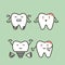 Tooth implant before and after, teeth change new root to friend