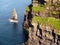 Tooth like stone rock at a bottom of Cliff of Moher,