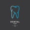 Tooth logo, Dental care icon