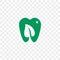 Tooth logo vector dentist stomatology dental icon