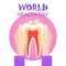 Tooth Medical Care World Health Day Healthy Banner