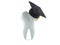 Tooth with mortarboard