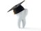 Tooth with mortarboard