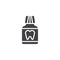 Tooth mouthwash vector icon