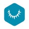 Tooth necklace icon, simple style