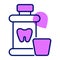 Tooth powder vector design, denoting hygiene and cleaning concept