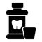 Tooth powder vector design, denoting hygiene and cleaning concept