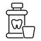 Tooth powder vector design, denoting hygiene and cleaning concept