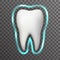 Tooth Protection Glow Field Realistic 3d Stomatology Dental Poster Design Icon Template Transperent Background Mock Up