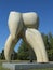 Tooth sculpture by artist Seward Johnson in Hamilton, NJ