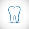 Tooth simple icon on a white background
