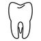 Tooth transplant icon outline vector. Bioprinting anatomy
