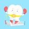 Tooth wear boxing gloves