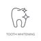 Tooth whitening linear icon. Modern outline Tooth whitening logo