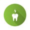 Toothache flat design long shadow glyph icon