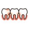 Toothache icon - illustration