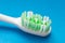 Toothbrush closeup.