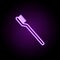 Toothbrush neon icon. Elements of web set. Simple icon for websites, web design, mobile app, info graphics