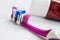 Toothbrush paste hygiene health dental dentist concept