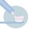 Toothbrush poster with toothpaste. Daily oral hygiene. An open tube with toothpaste coming out. It`s important to brush your teeth
