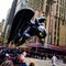 Toothless the Dragon balloon floats in the air during the Macy`s Thanksgiving Day parade along Avenue of Americas