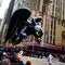 Toothless the Dragon balloon floats in the air during the Macy`s Thanksgiving Day parade along Avenue of Americas