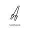 Toothpick icon from Hygiene collection.