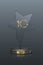 Top 10 award trophy. Star shaped prize with gold number 10. Champion glory in competition vector illustration. Hollywood